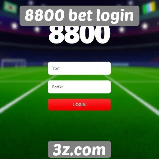 8800 bet login análise de interface e usabilidade